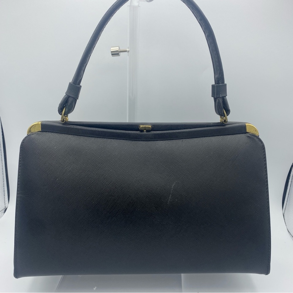 Vintage Faux Leather Handbag 50s, 60s
